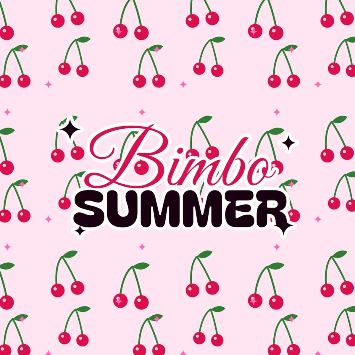 Bimbo Summer Bandeau Bikini in Cherry Bomb