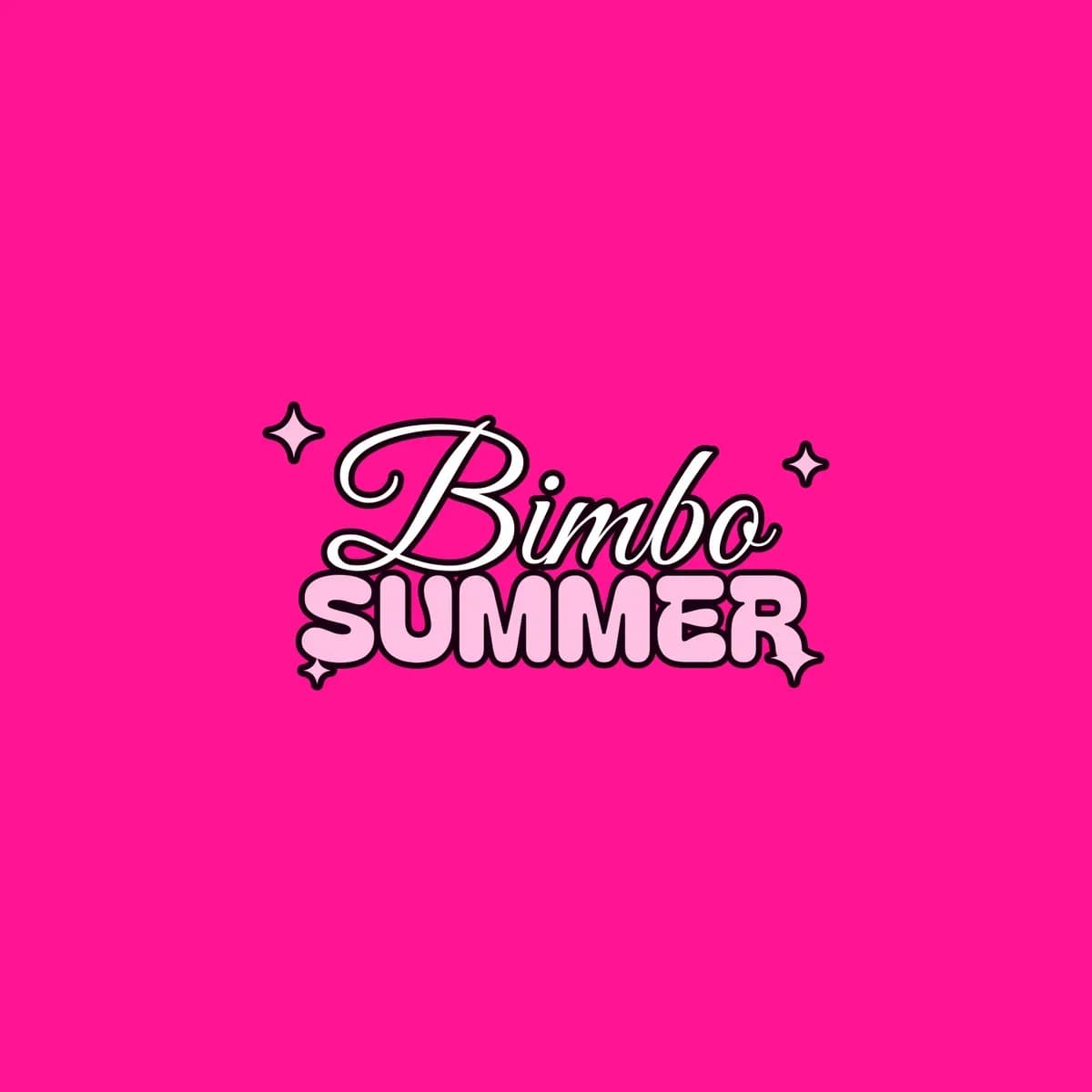Bimbo Summer High-Waisted Bikini in Hot Pink