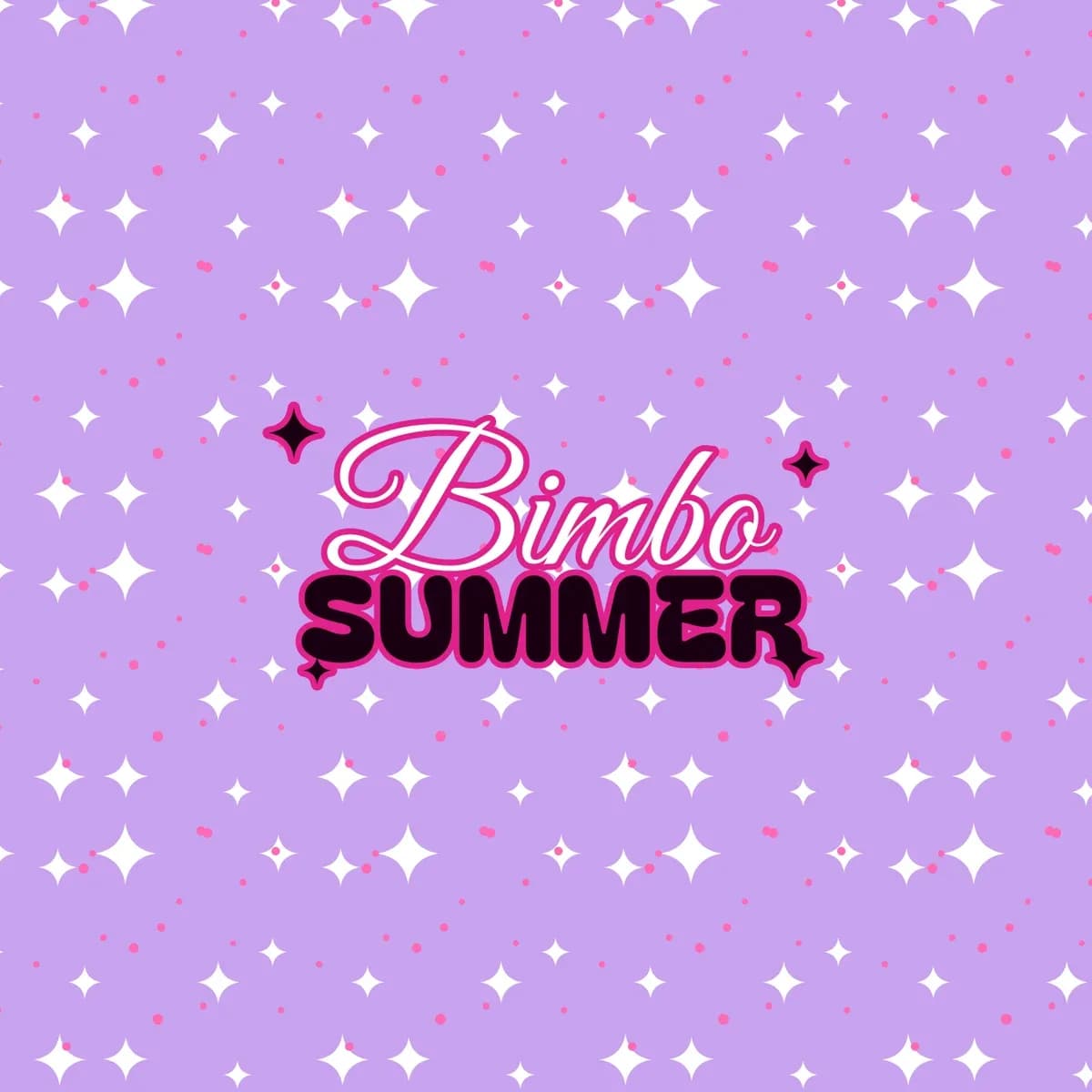 Bimbo Summer High-Waisted Bikini in Starry Lilac
