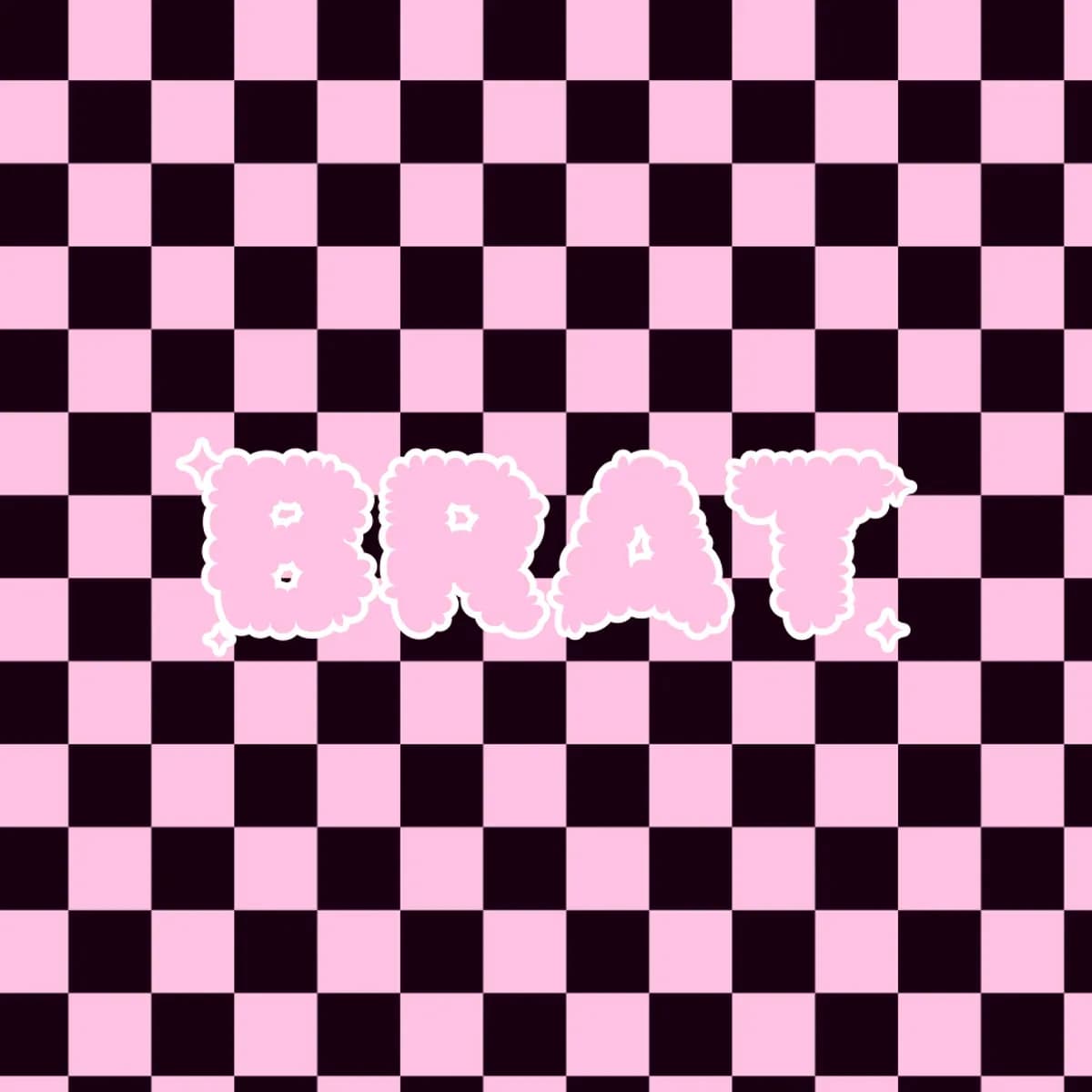 BRAT Biker Shorts in Pink Checker