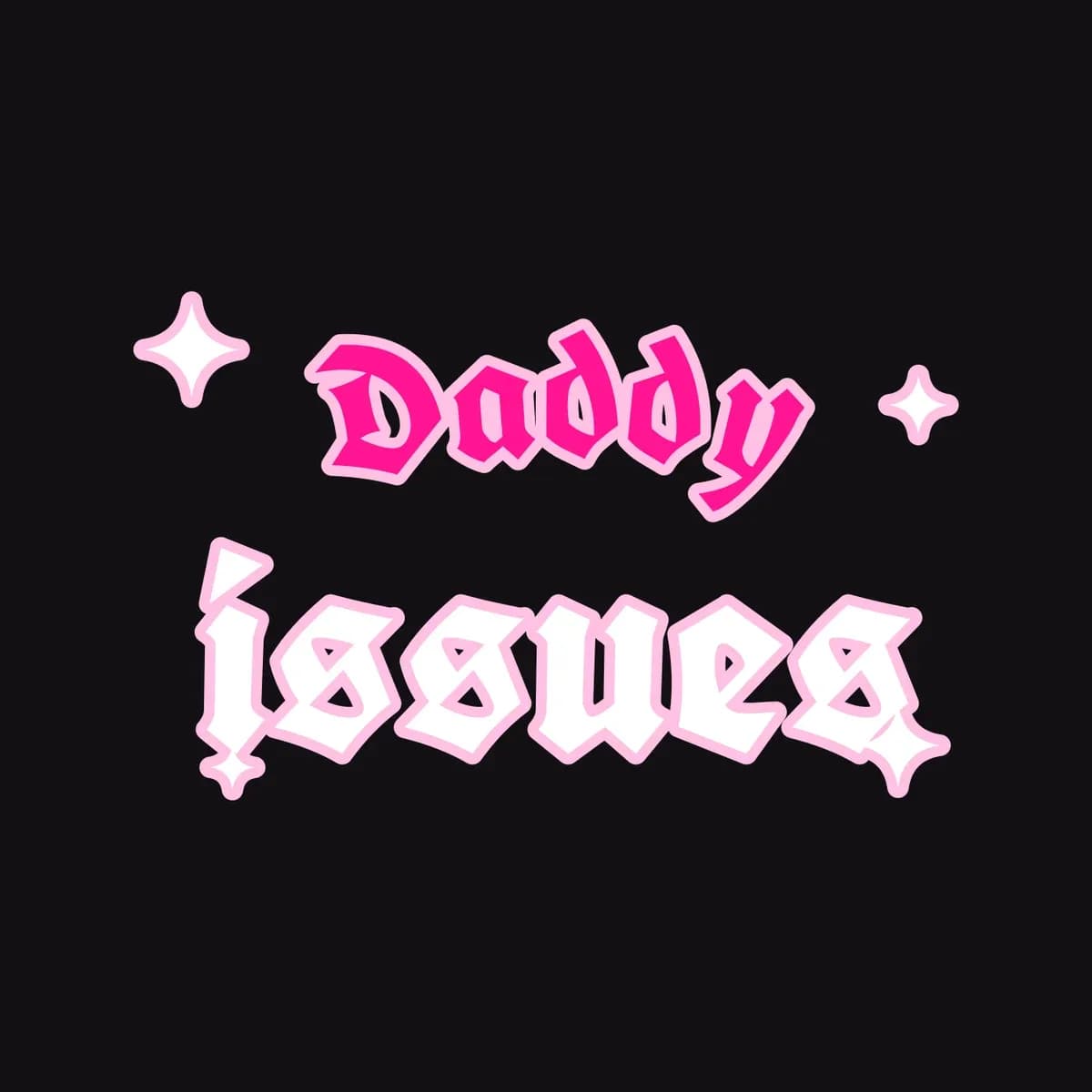 Daddy Issues iPhone Case in Black