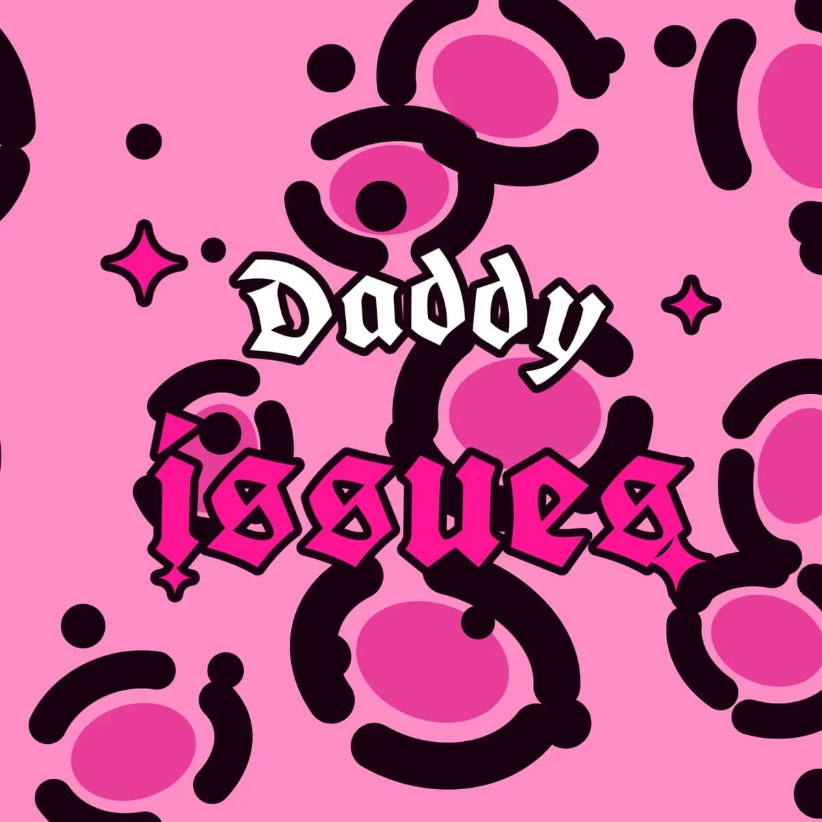 Daddy Issues iPhone Case in Pink Leopard