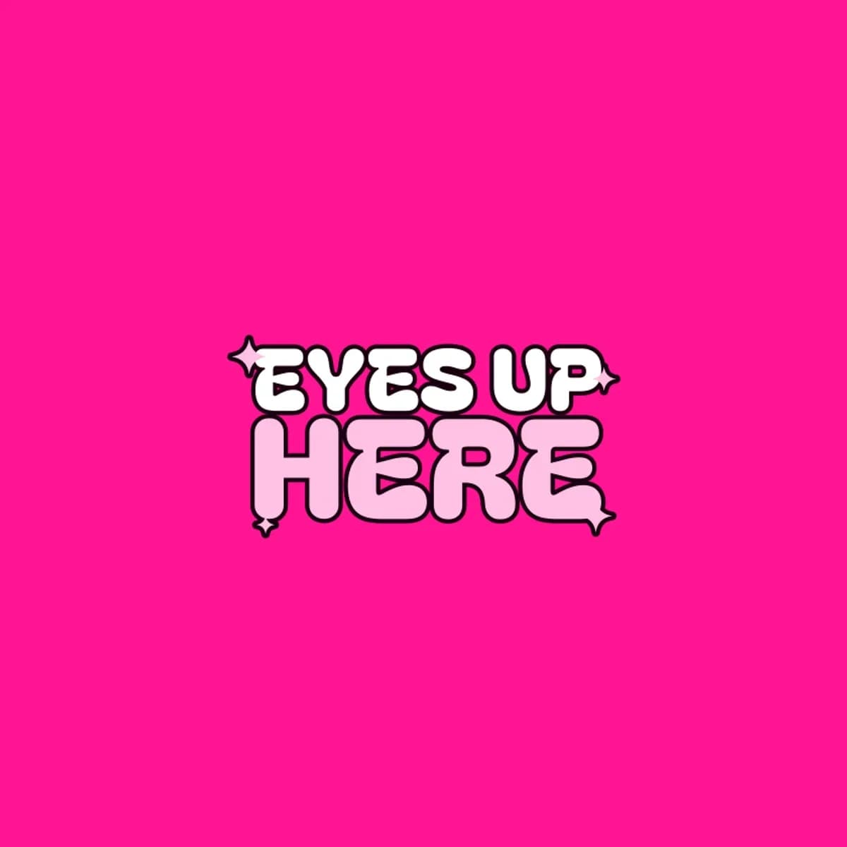 Eyes Up Here Booty Shorts in Hot Pink