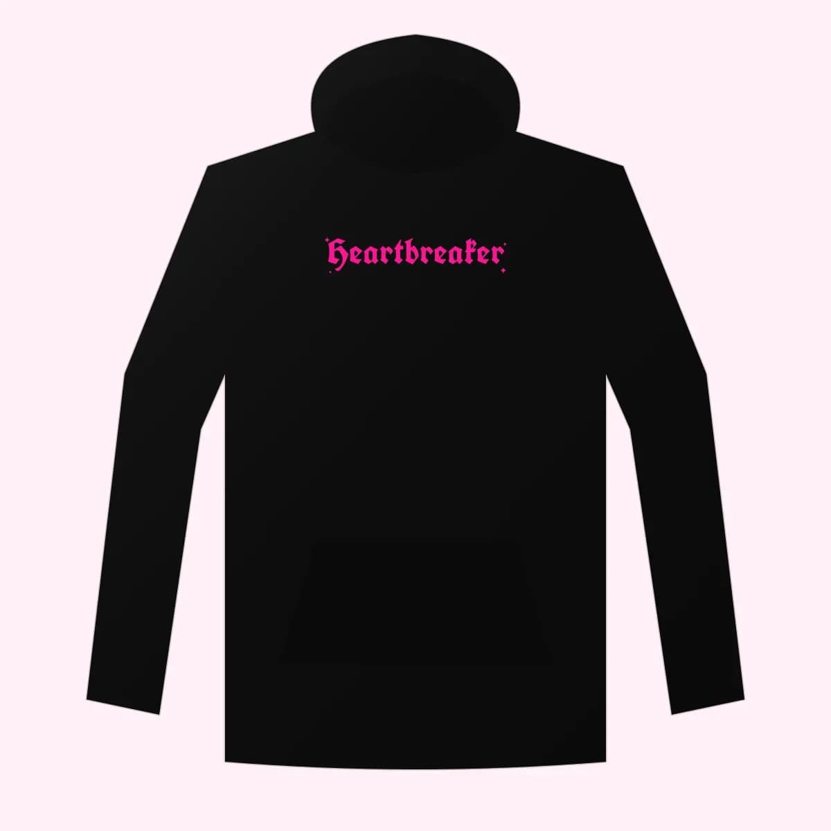 Heartbreaker Cropped Hoodie in Black