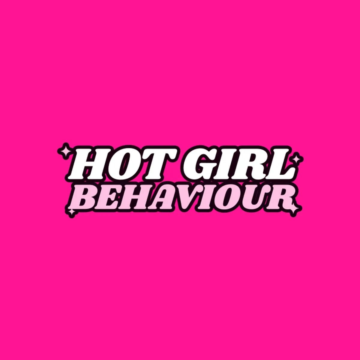 Hot Girl Behaviour One-Piece Swimsuit in Hot Pink