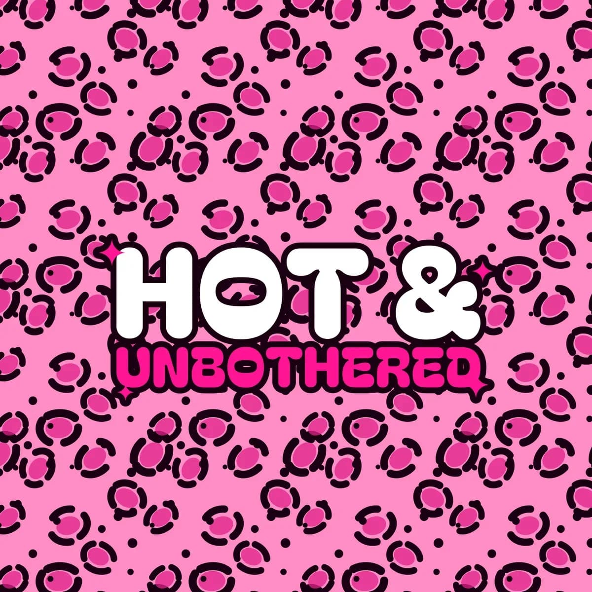 Hot & Unbothered All-Over Crop Tee in Pink Leopard