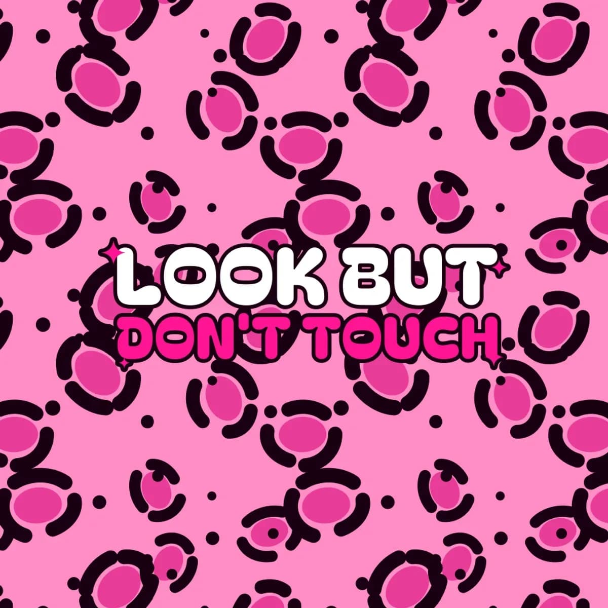 Look But Don’t Touch Biker Shorts in Pink Leopard