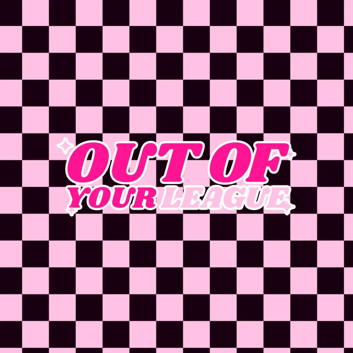 Out of Your League Biker Shorts in Pink Checker