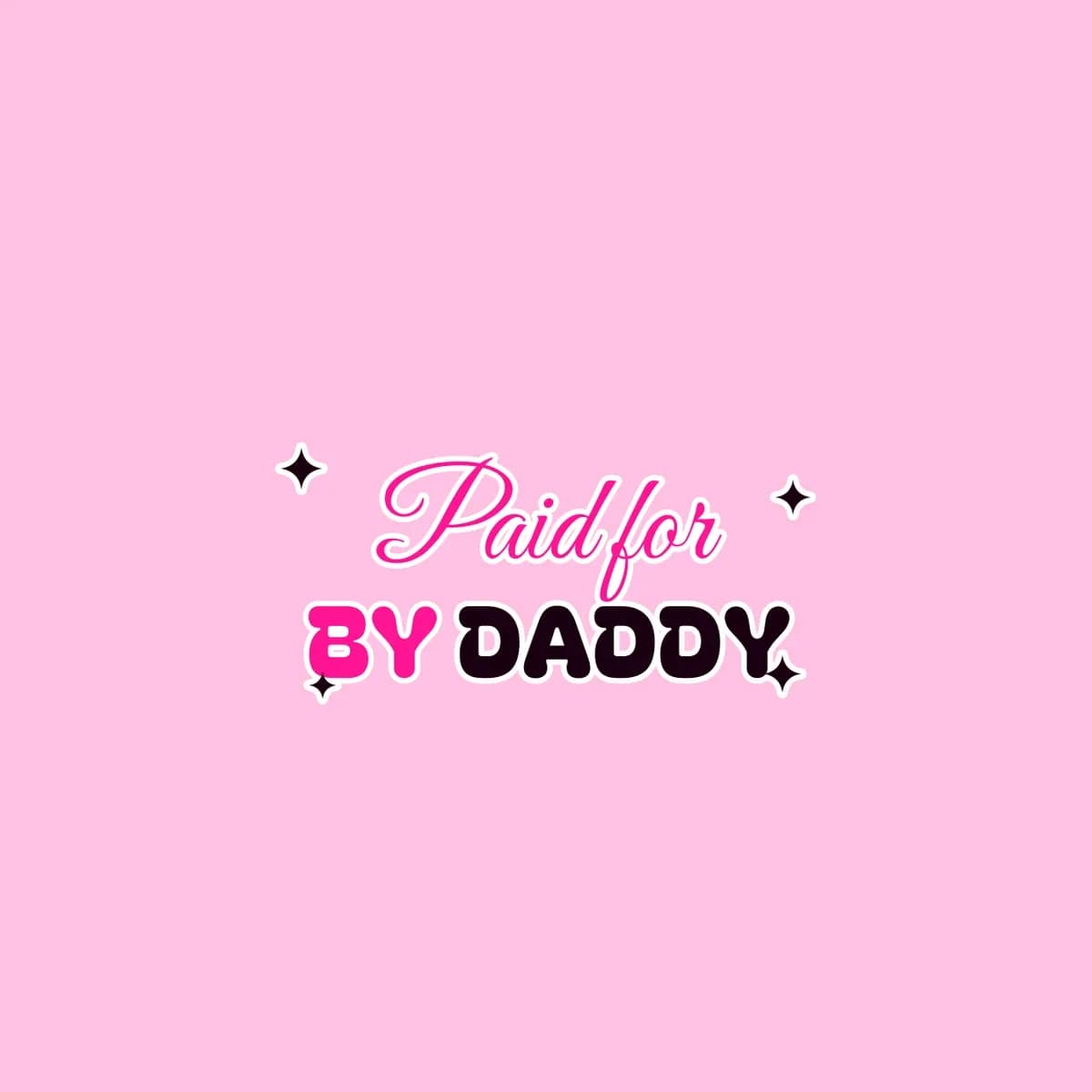 Paid for by Daddy Skater Skirt in Baby Pink