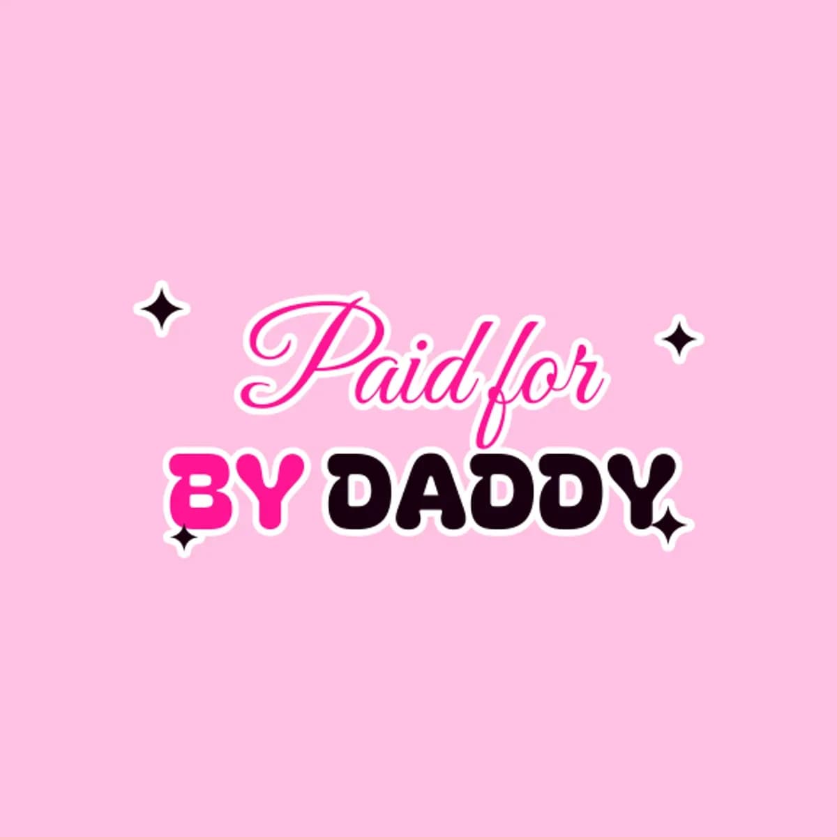 Paid for by Daddy String Bikini in Baby Pink