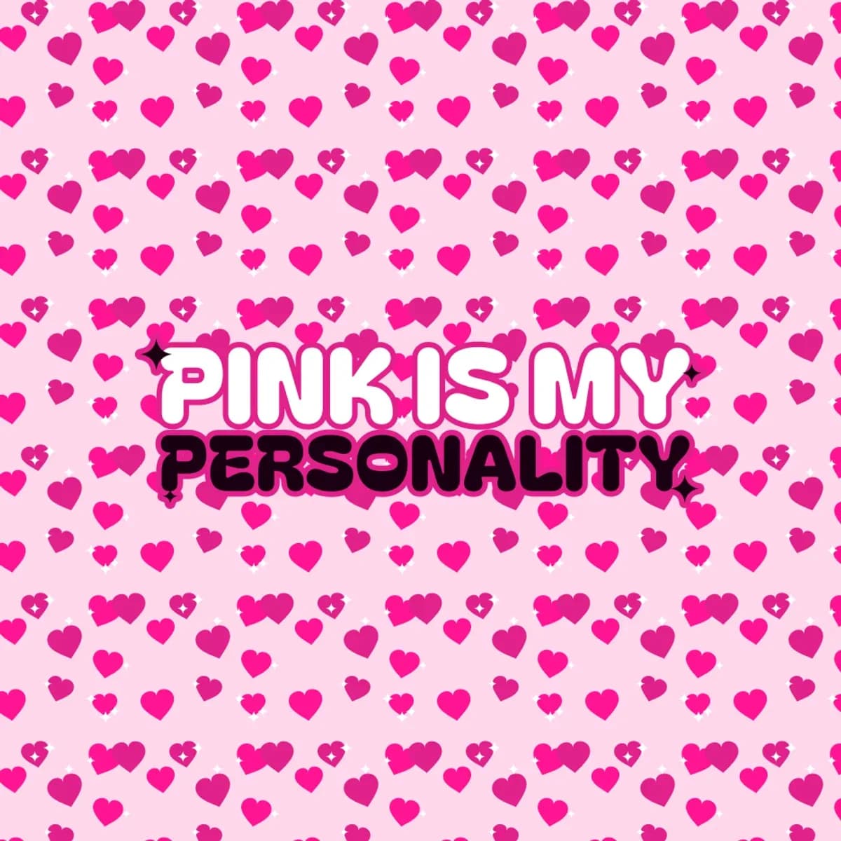 Pink Is my Personality Bodycon Dress in Candy Hearts