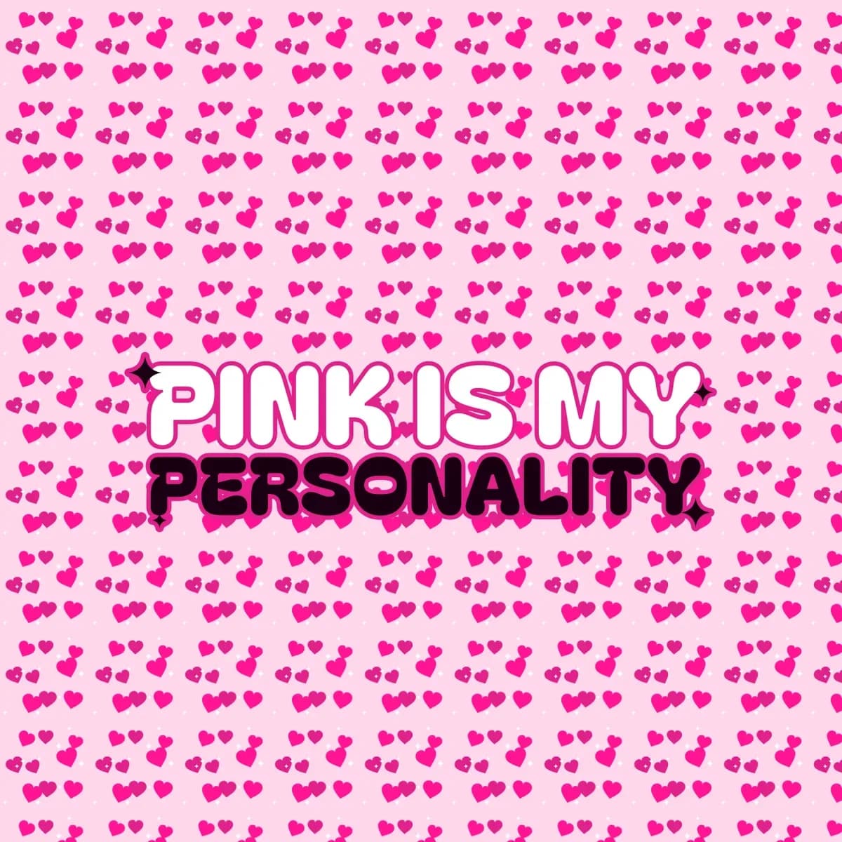Pink Is my Personality Skater Skirt in Candy Hearts