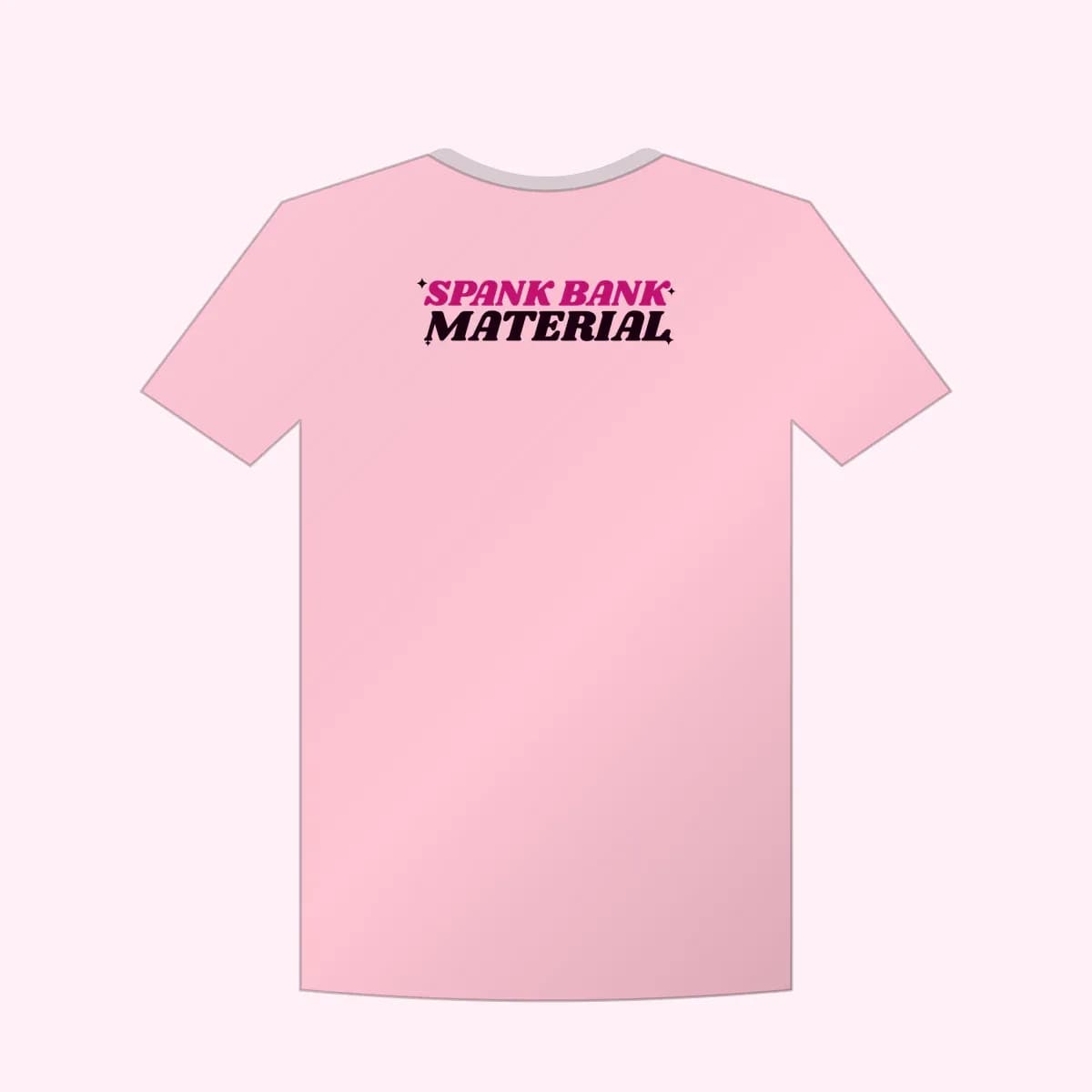 Spank Bank Material Crop Top in Bubblegum