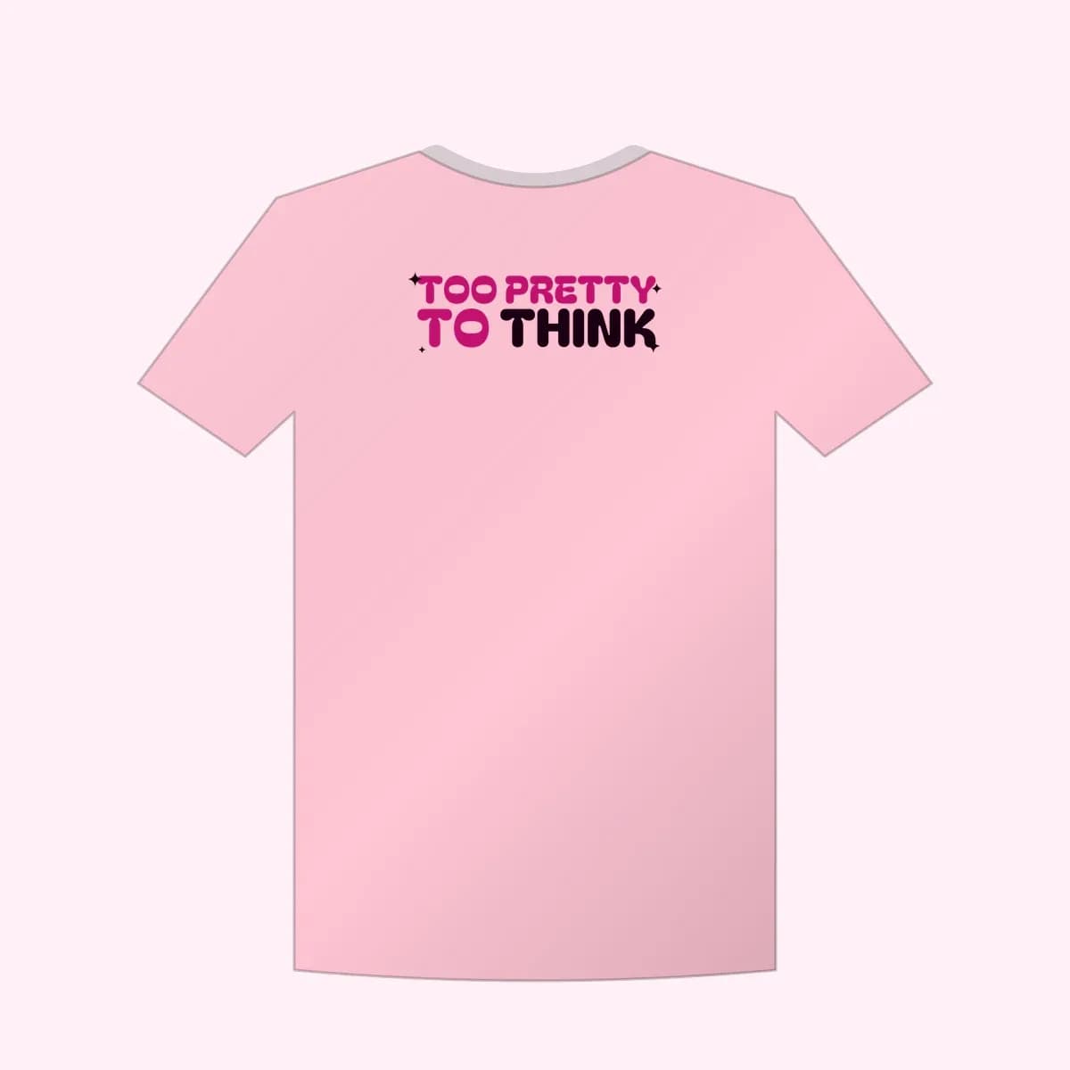Too Pretty to Think Crop Top in Bubblegum