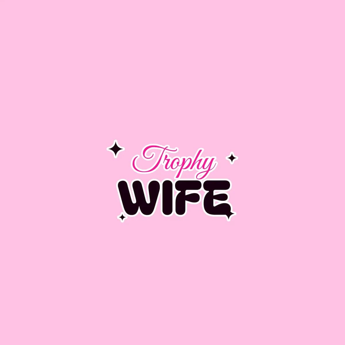 Trophy Wife Skater Skirt in Baby Pink