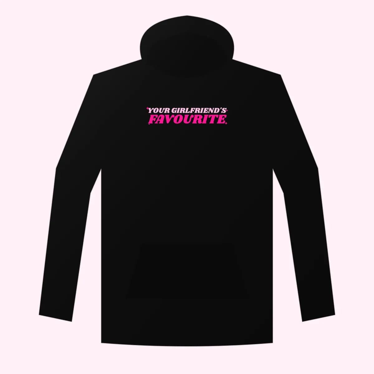 Your Girlfriend’s Favourite Cropped Hoodie in Black