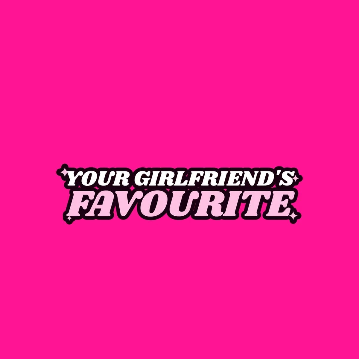 Your Girlfriend’s Favourite All-Over Crop Tee in Hot Pink
