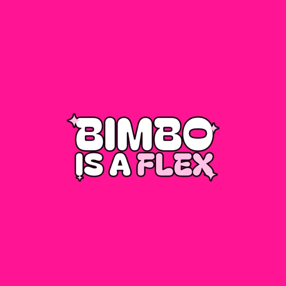Bimbo Is a Flex Booty Shorts in Hot Pink