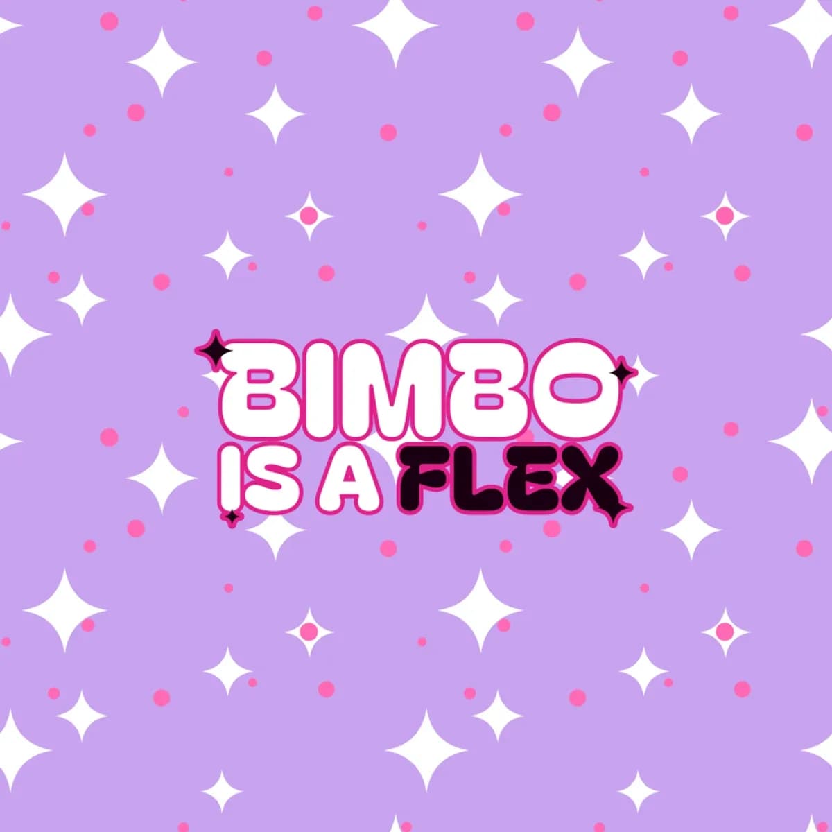 Bimbo Is a Flex Booty Shorts in Starry Lilac