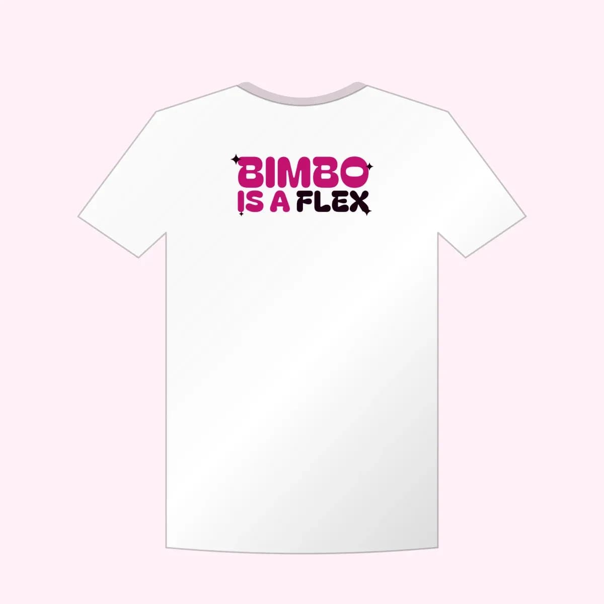 Bimbo Is a Flex Crop Top in White