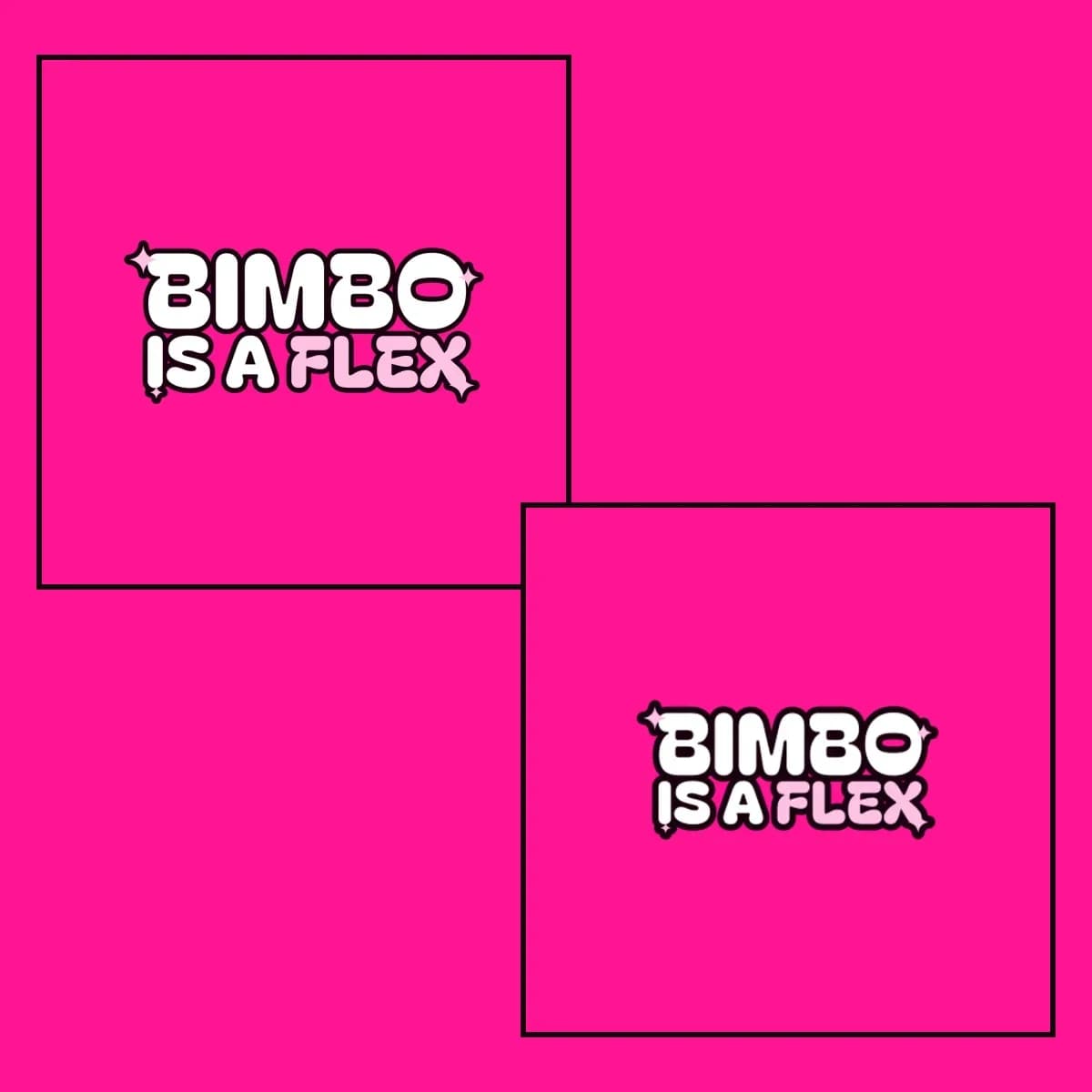 Bimbo Is a Flex Tracksuit in Hot Pink: zip hoodie and wide-leg joggers