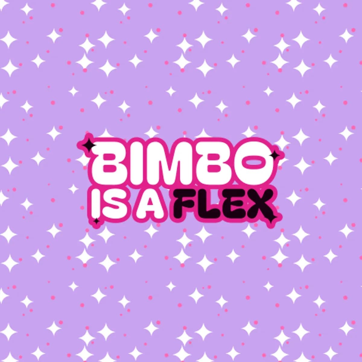Bimbo Is a Flex Wide-Leg Joggers in Starry Lilac