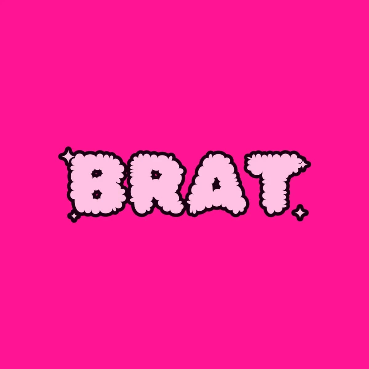 BRAT Bandeau Bikini in Hot Pink