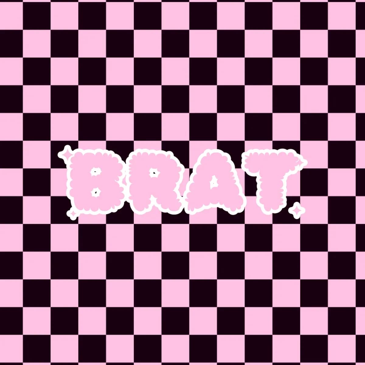 BRAT Bandeau Bikini in Pink Checker
