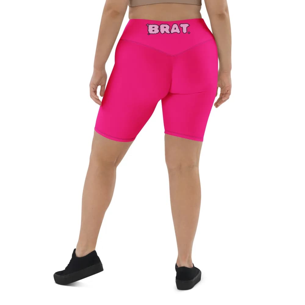 BRAT Biker Shorts in Hot Pink