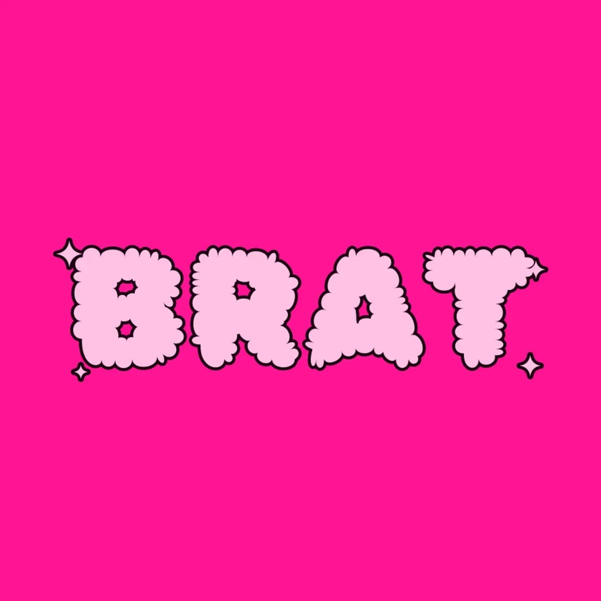 BRAT Booty Shorts in Hot Pink