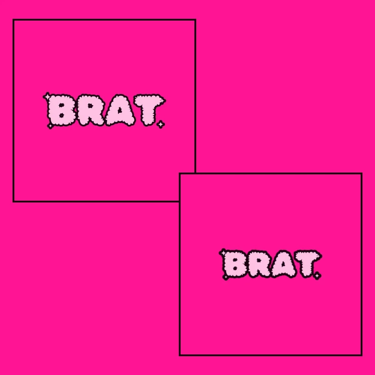 BRAT Tracksuit in Hot Pink: zip hoodie and wide-leg joggers
