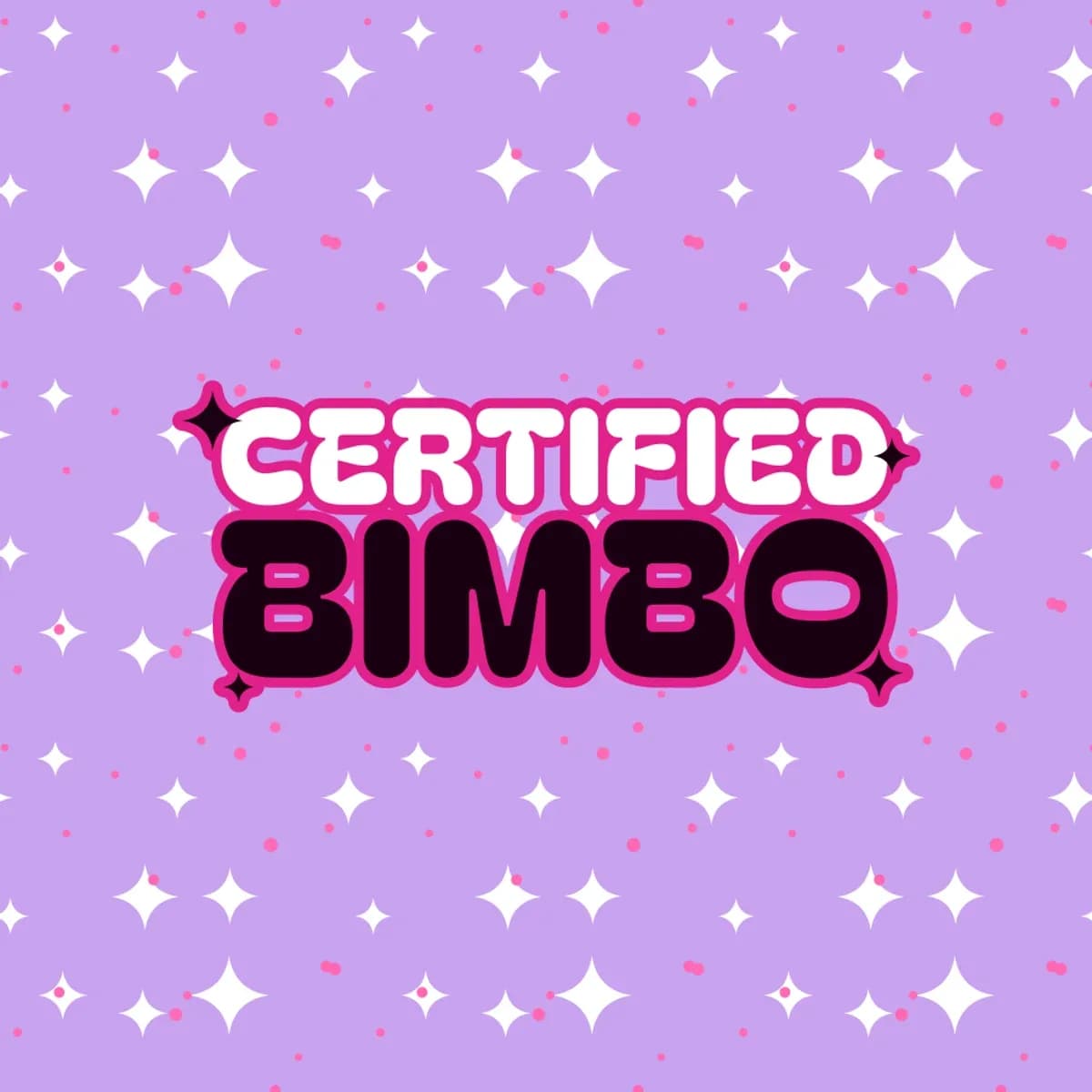 Certified Bimbo Bandeau Bikini in Starry Lilac