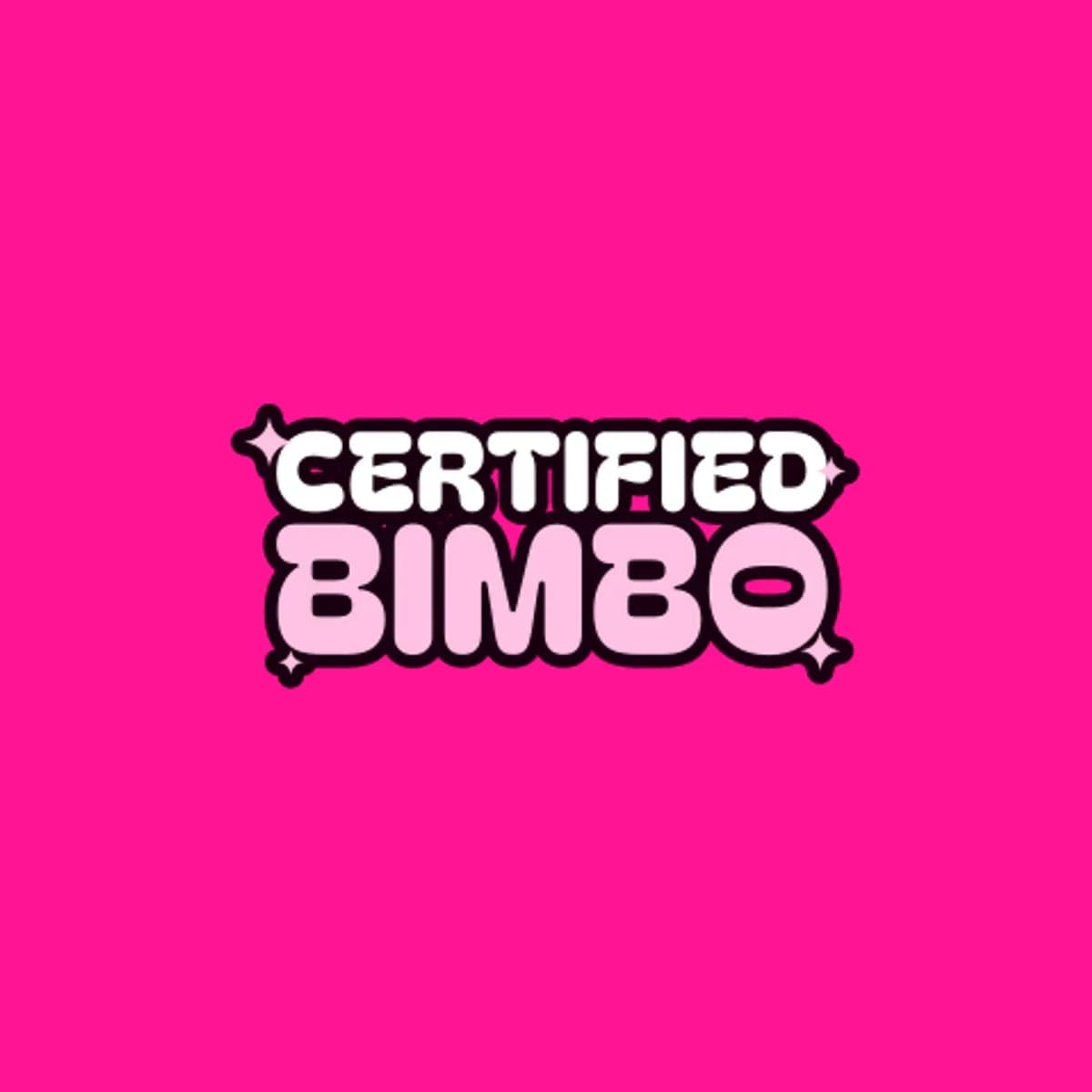 Certified Bimbo Wide-Leg Joggers in Hot Pink