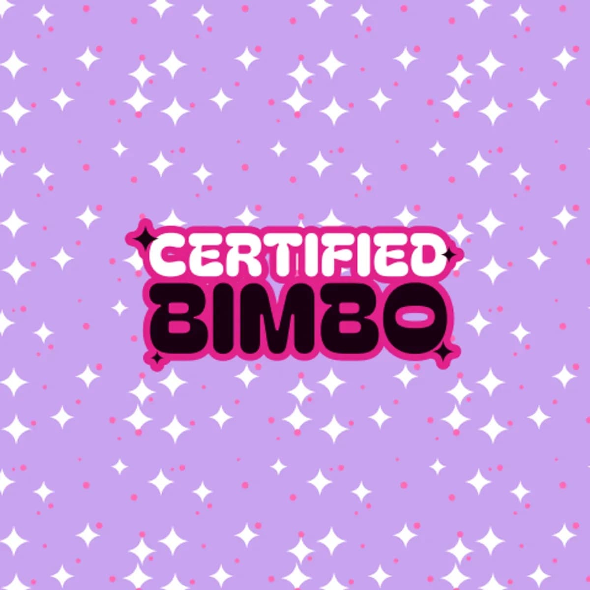 Certified Bimbo Wide-Leg Joggers in Starry Lilac