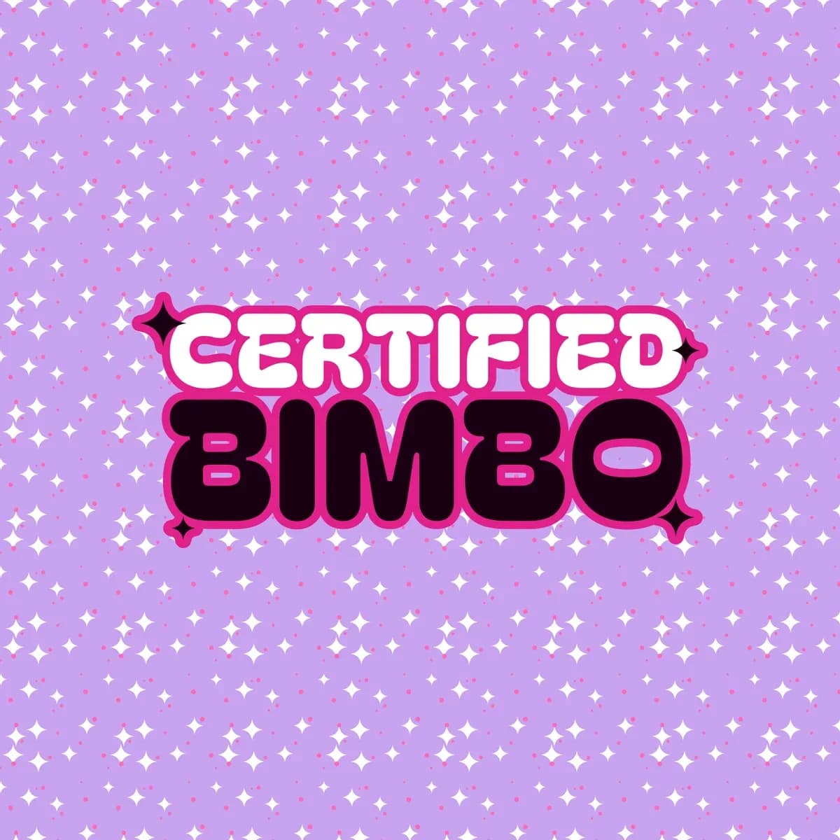 Certified Bimbo Zip Hoodie in Starry Lilac