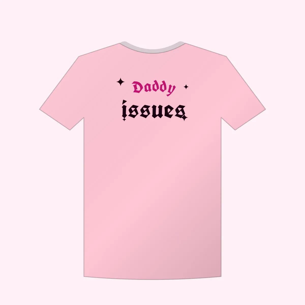 Daddy Issues Crop Top in Bubblegum