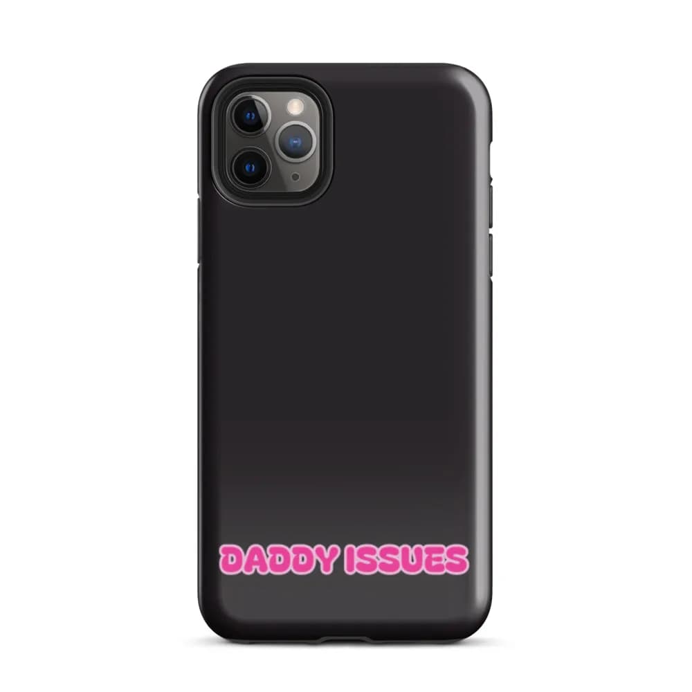 Daddy Issues PopSocket-Friendly iPhone Case in Black