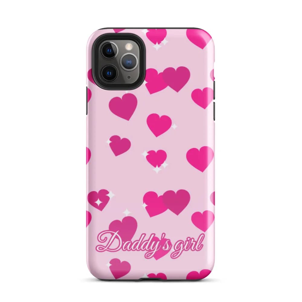 Daddy’s Girl PopSocket-Friendly iPhone Case in Candy Hearts