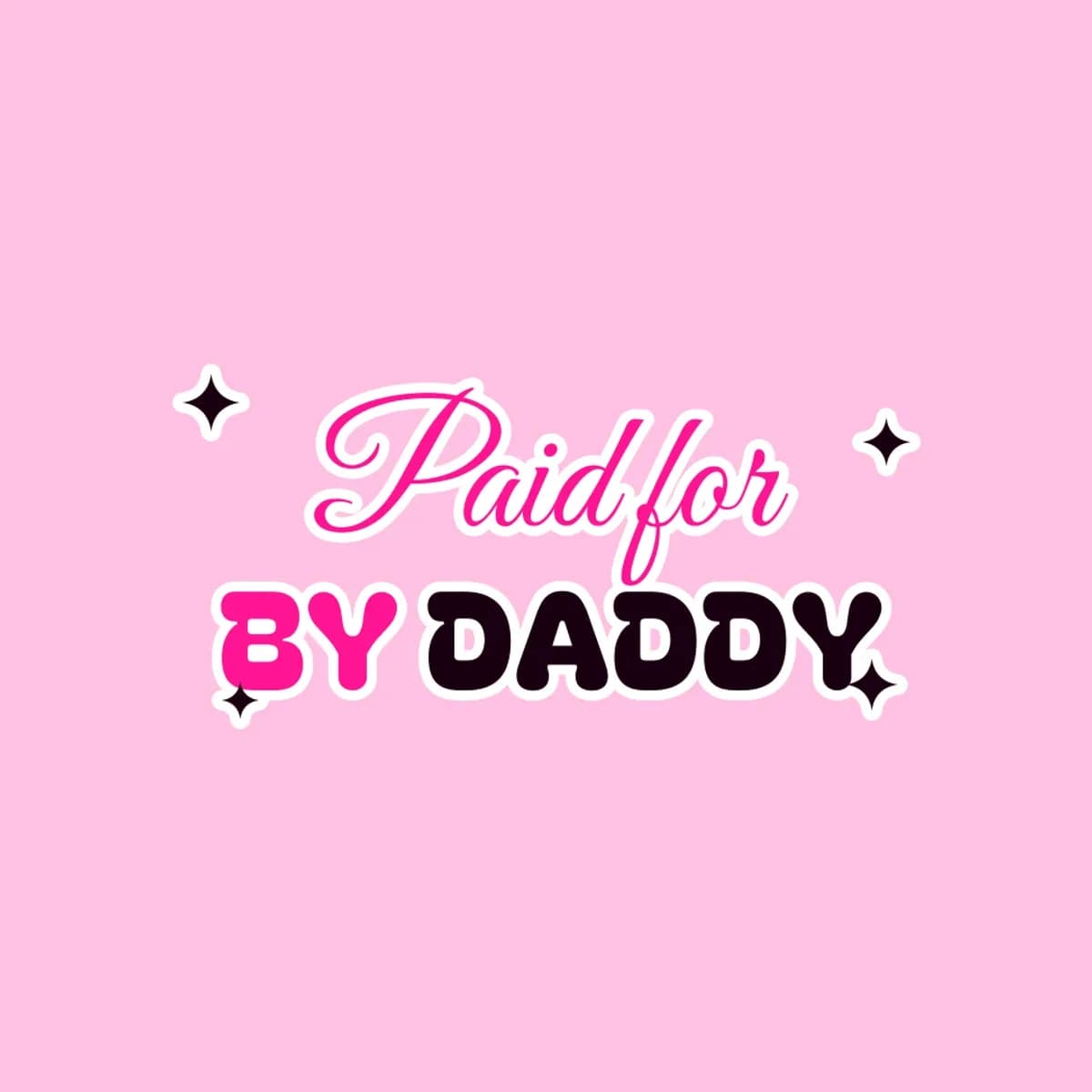 Paid for by Daddy Bandeau Bikini in Baby Pink