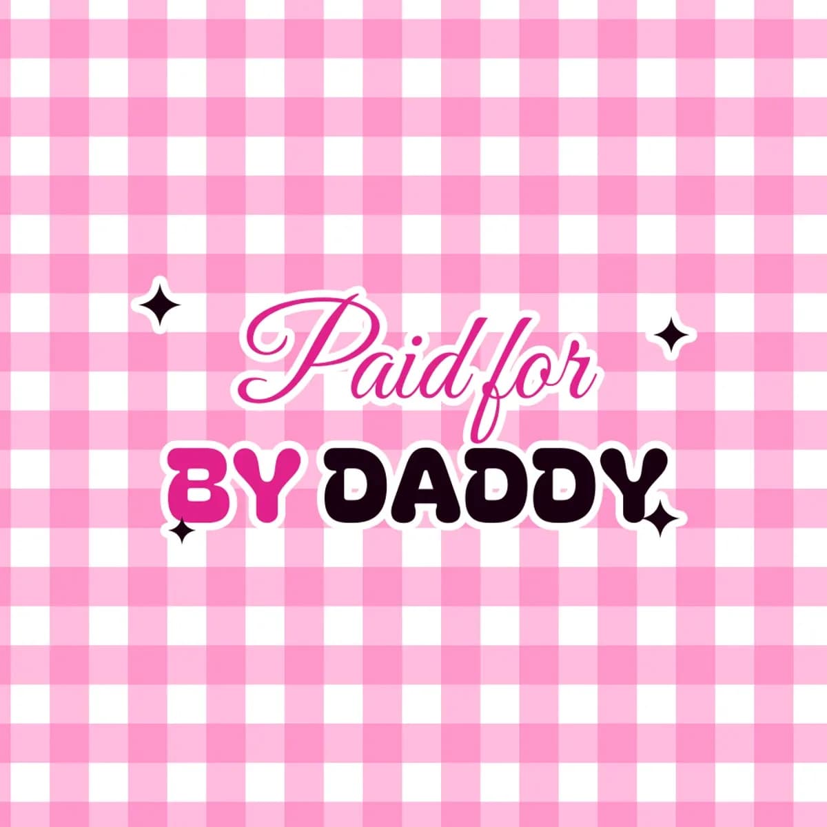 Paid for by Daddy Bandeau Bikini in Pink Gingham