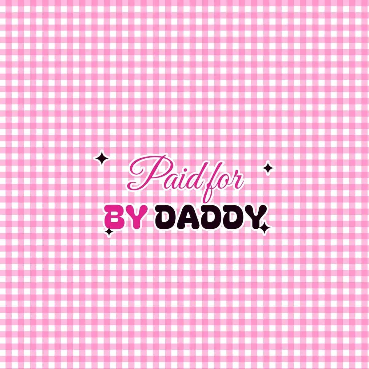 Paid for by Daddy Skater Skirt in Pink Gingham