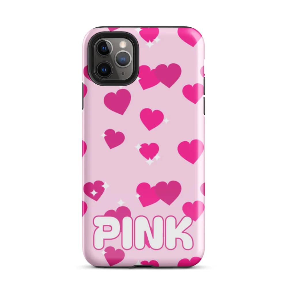 Pink Is my Personality PopSocket-Friendly iPhone Case in Candy Hearts