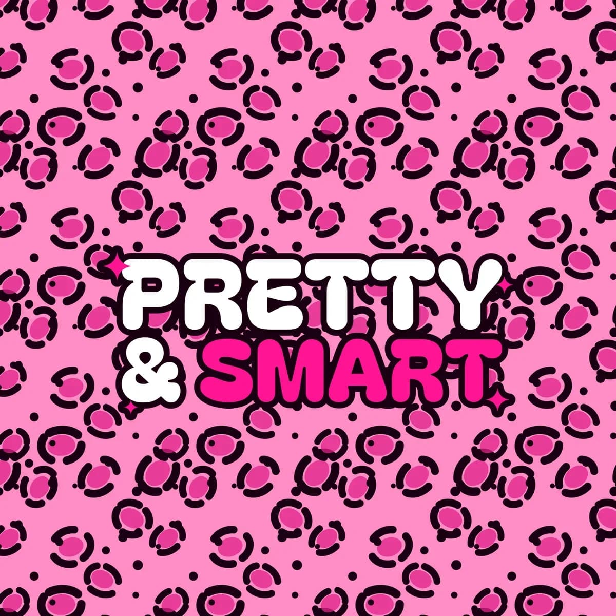 Pretty & Smart All-Over Crop Tee in Pink Leopard