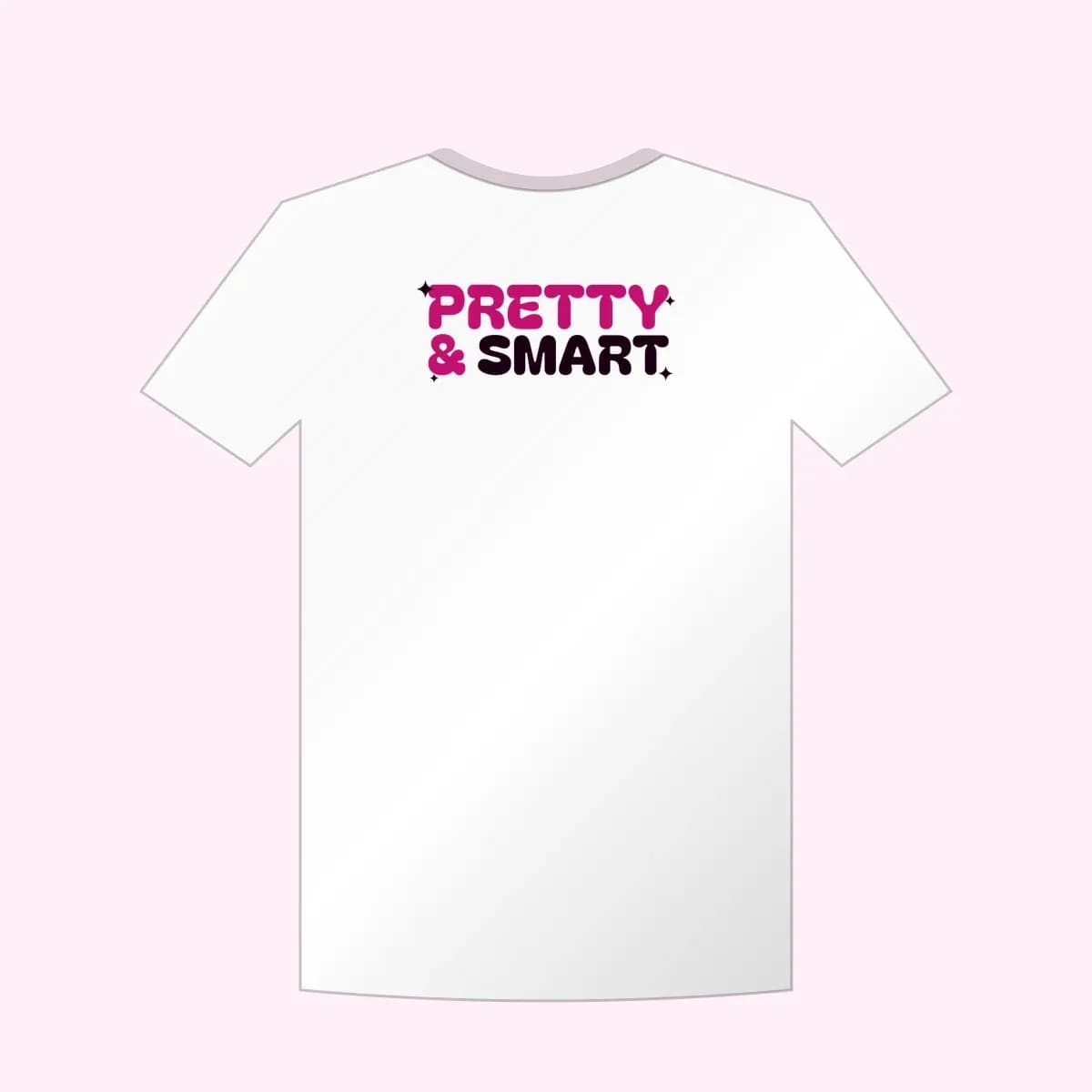 Pretty & Smart Baby Tee in White/Pink