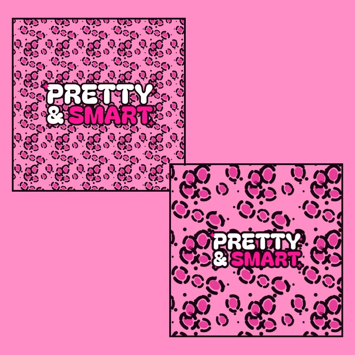 Pretty & Smart Tracksuit in Pink Leopard: zip hoodie and wide-leg joggers