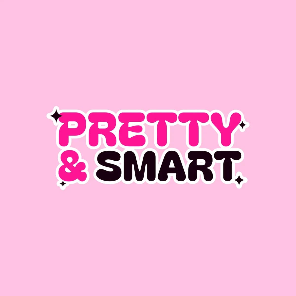 Pretty & Smart Zip Hoodie in Baby Pink