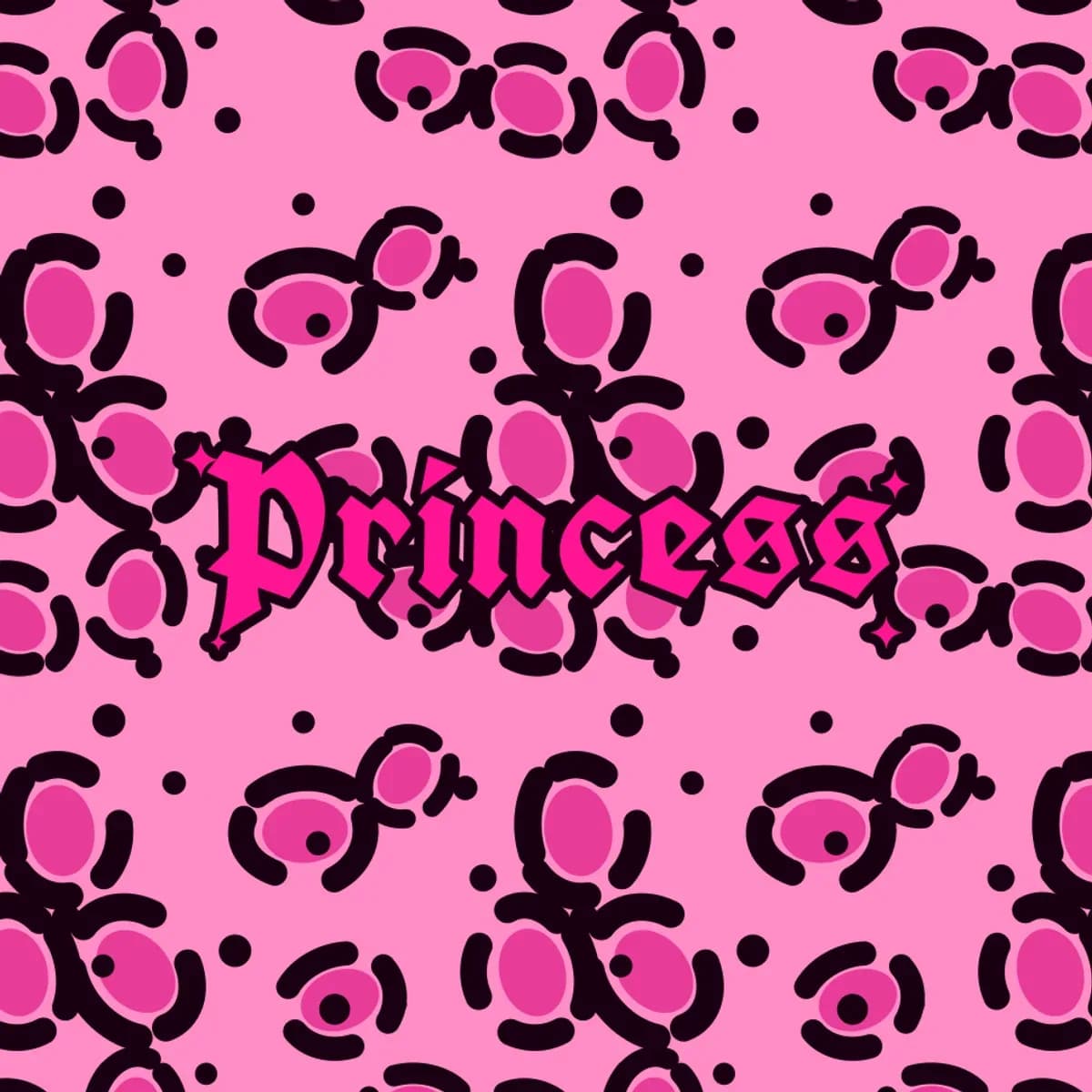 Princess Bandeau Bikini in Pink Leopard