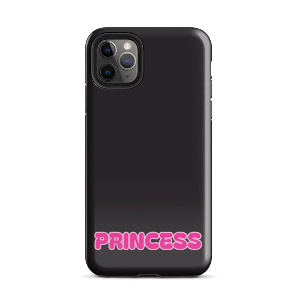 Princess PopSocket-Friendly iPhone Case in Black