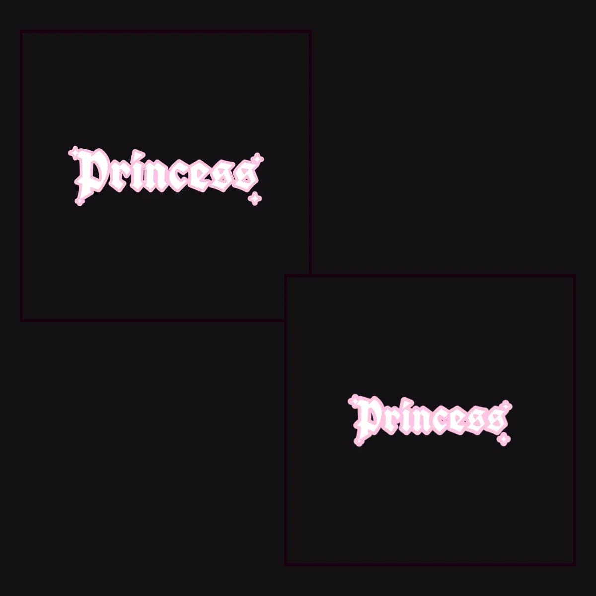 Princess Tracksuit in Black: zip hoodie and wide-leg joggers