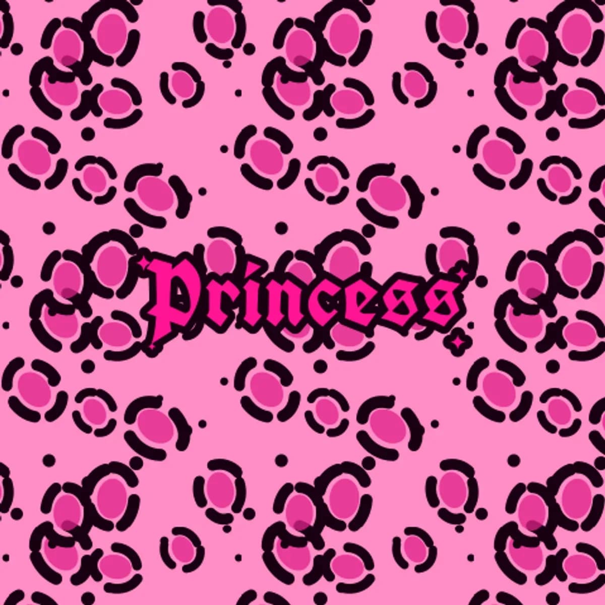 Princess Wide-Leg Joggers in Pink Leopard